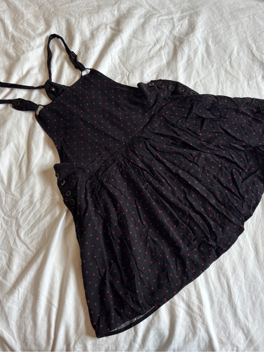 5/$25 💐 | polka dot overall dress